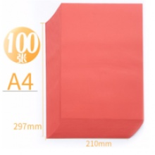 彩纸（A4）（80g）（红色）（100张/包）彩色复印纸[集采]
