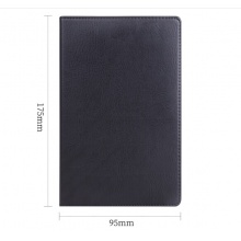 皮面本 得力7903 （48K）（80张）（黑）笔记本