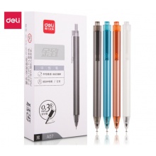 按动中性笔 得力A07（黑）（0.38mm）